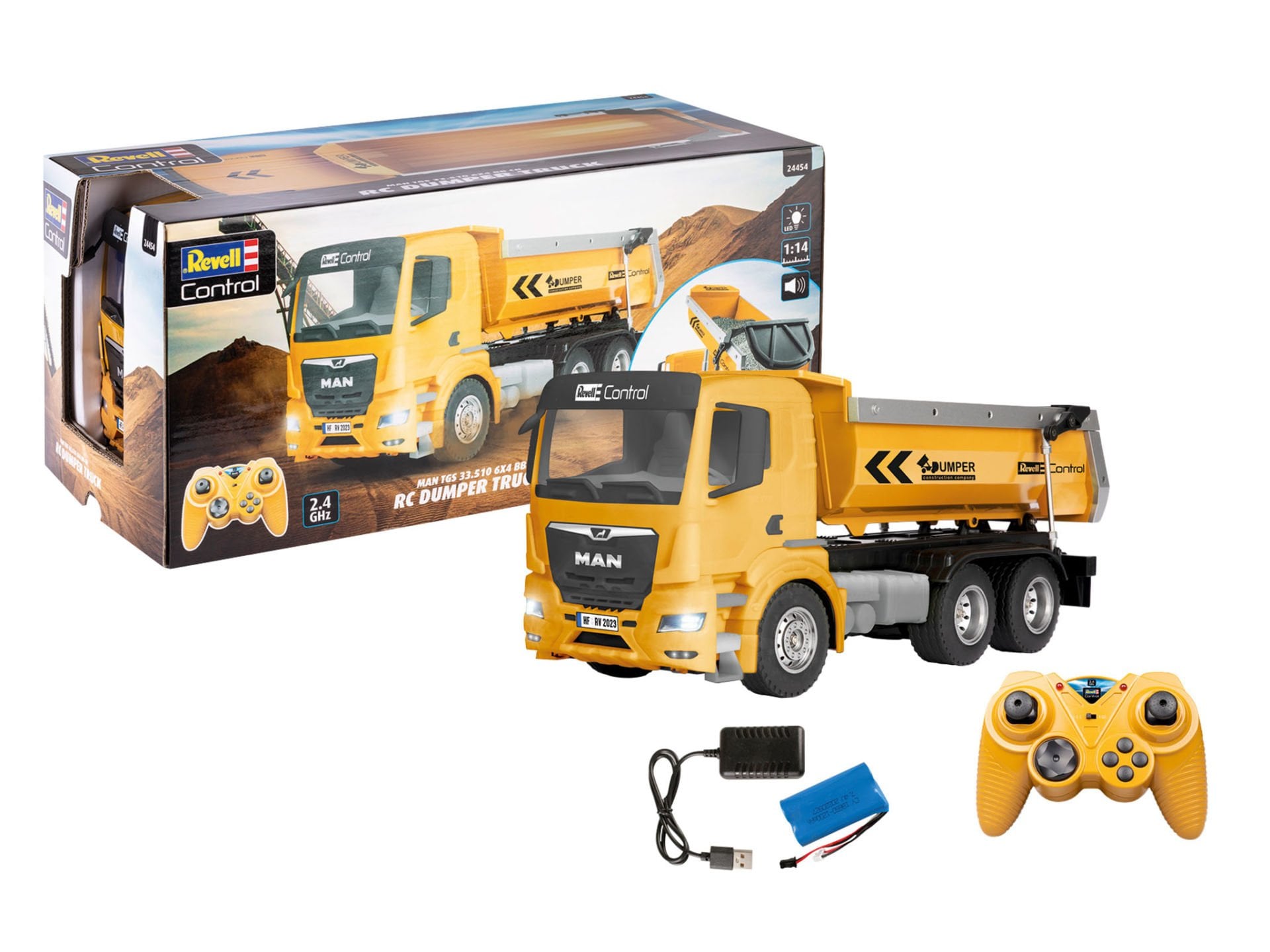 Revell Uzaktan Kumandalı Damperli MAN TGS Kamyon