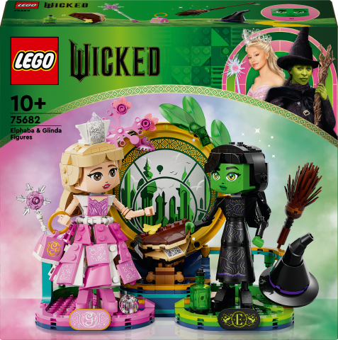 LEGO® Wicked Elphaba ve Glinda Figürleri Fantastik Oyuncak Yapım Seti 75682