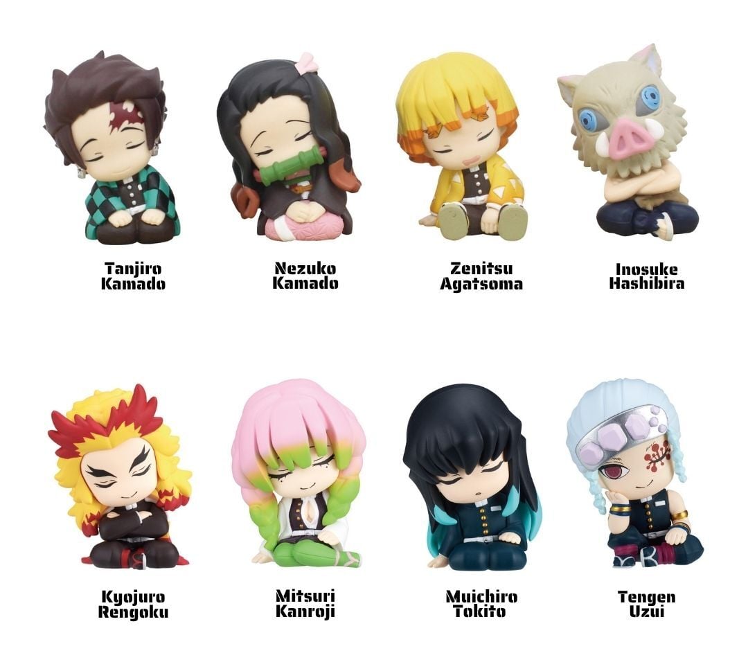 Twinchees Demon Slayer Figürleri Uyuyan Minikler Seri 2