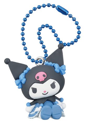 Twinchees My Melody ve Kuromi Mavi Şirin Elbiseli Anahtarlık Figür Serisi