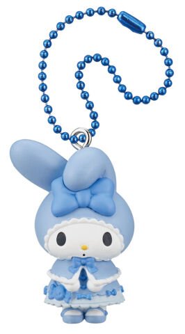 Twinchees My Melody ve Kuromi Mavi Şirin Elbiseli Anahtarlık Figür Serisi