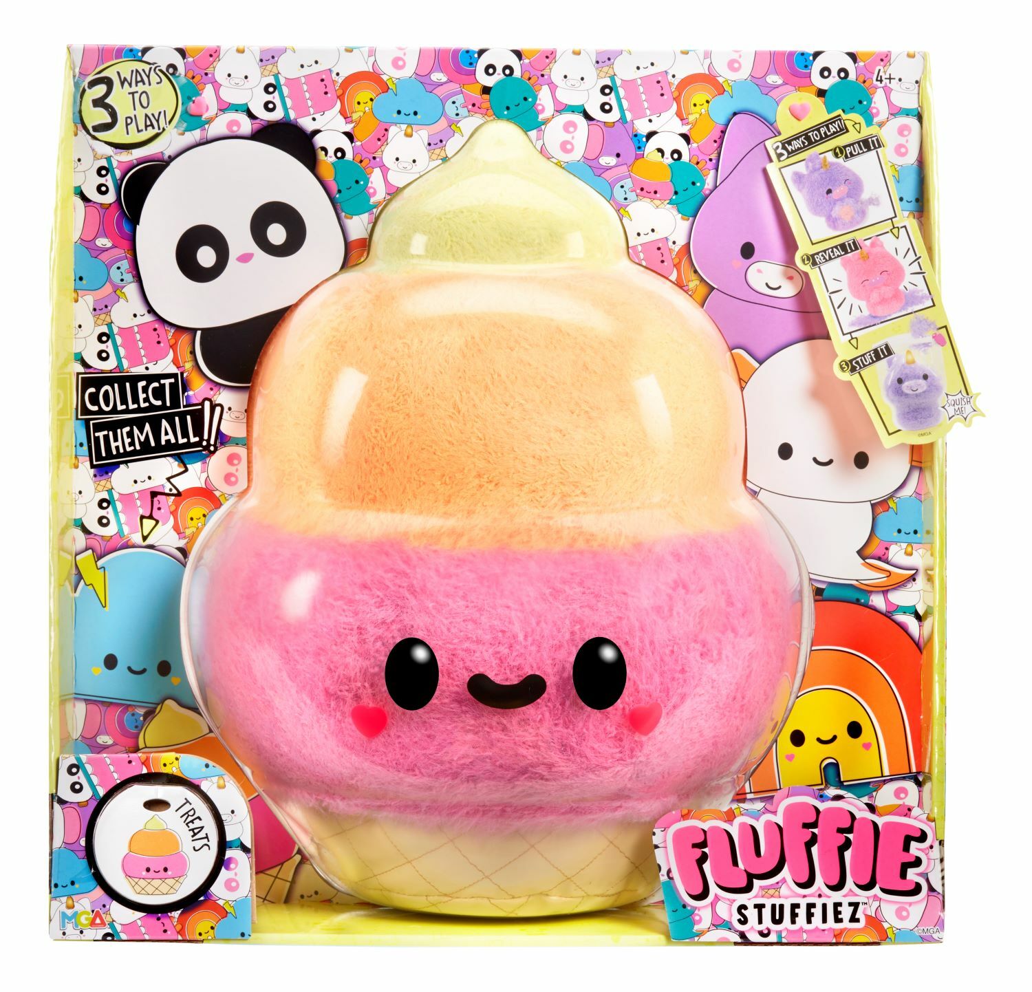 Fluffie Stuffiez Büyük Peluş Dondurma