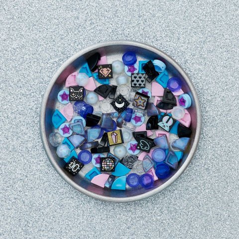 LEGO® DOTS Ekstra DOTS Seri 8 – Sim ve Işıltı 41803 Kendin Yap Süsleme Seti (115 Parça)