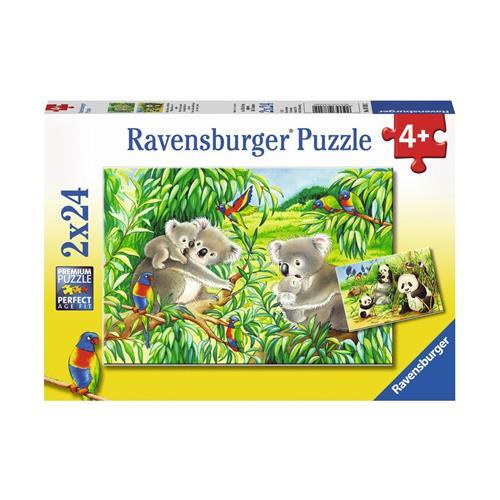 2x24 Parça Sevimli Koalalar ve Pandalar