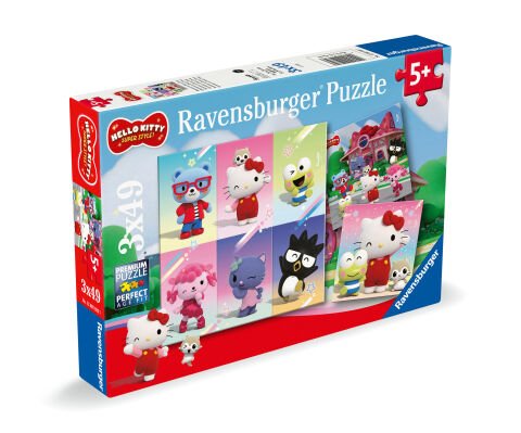 3x49 Parça Puzzle Hello Kitty