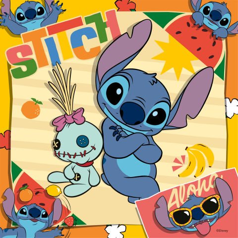 3x49 Parça Puzzle Disney Stitch