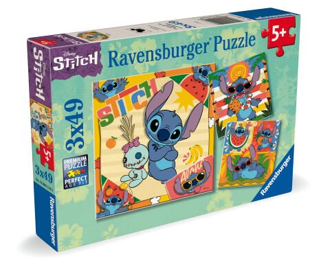 3x49 Parça Puzzle Disney Stitch