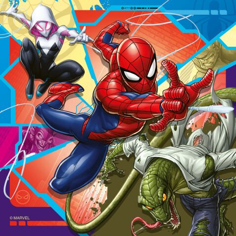 3x49 Parça Puzzle Marvel Spider Man