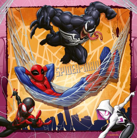 3x49 Parça Puzzle Marvel Spider Man