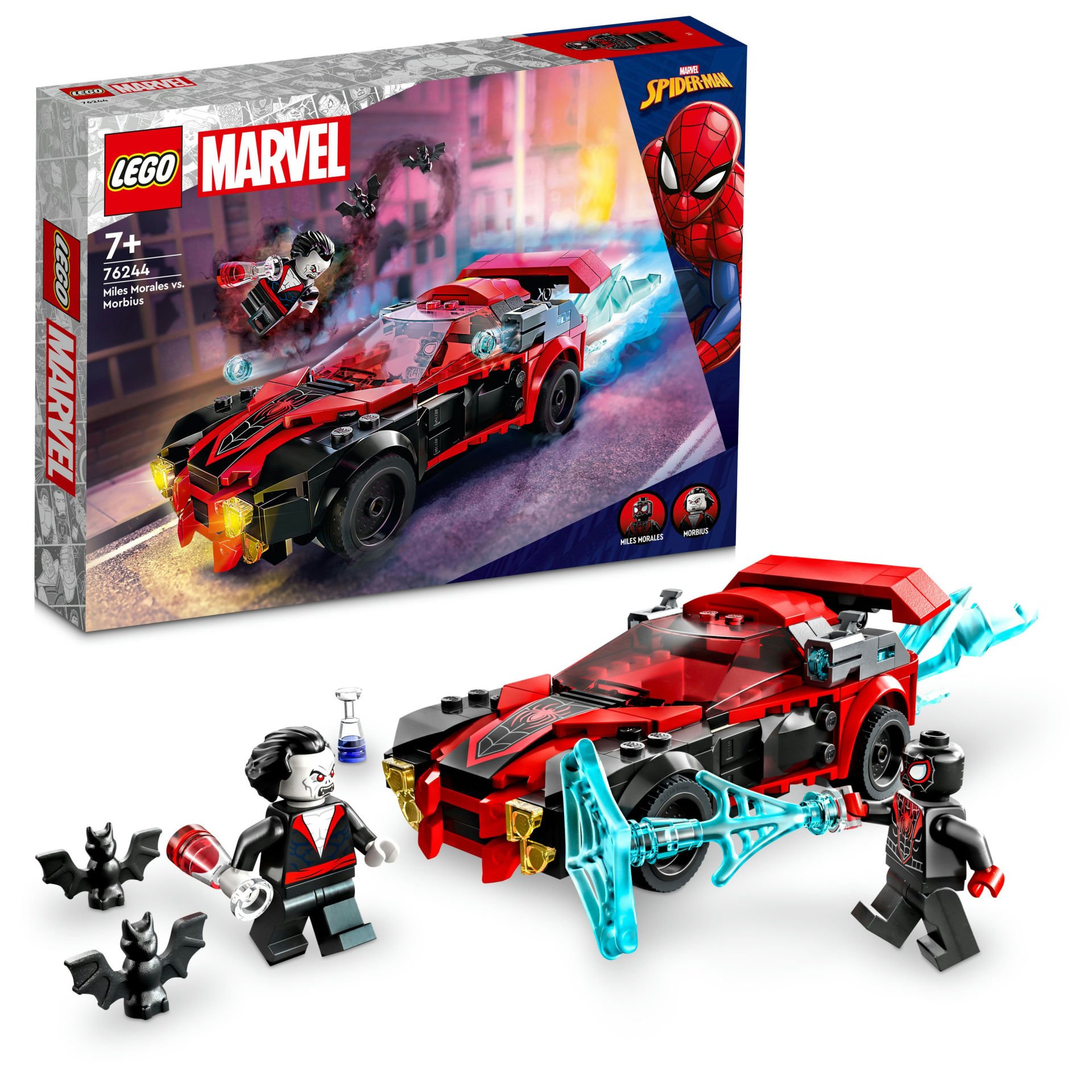 LEGO® Miles Morales Morbius’a Karşı 76244 Oyuncak Yapım Seti