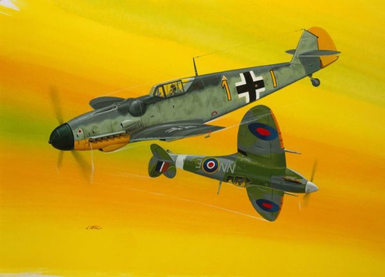 Revell Combat Set Messerschmitt Bf109G-10 & Spitfire Mk.V