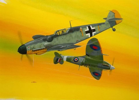 Revell Combat Set Messerschmitt Bf109G-10 & Spitfire Mk.V