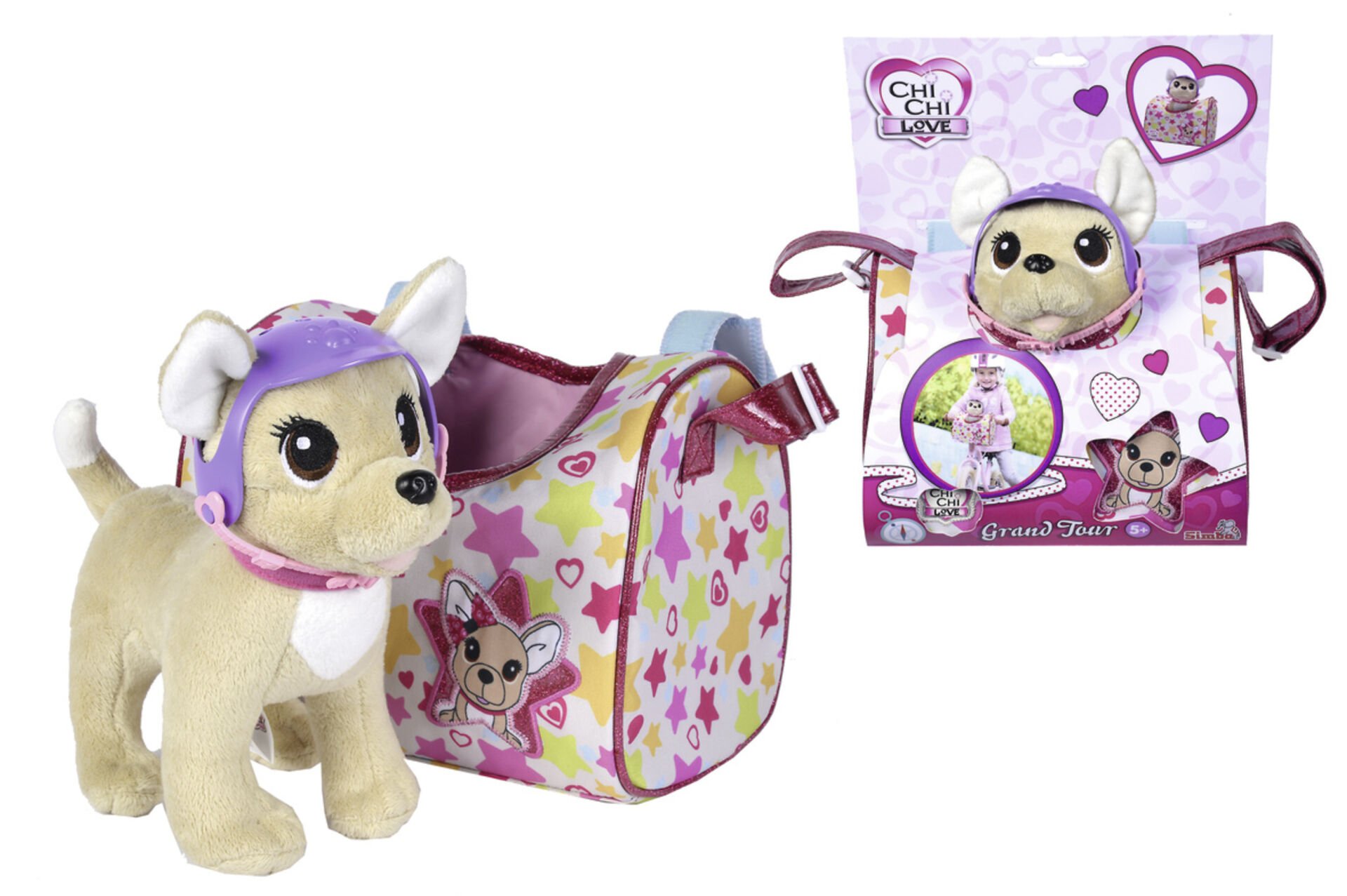 Chi Chi Love Sevimli Kasklı Chihuahua Peluş Köpek 20 Cm