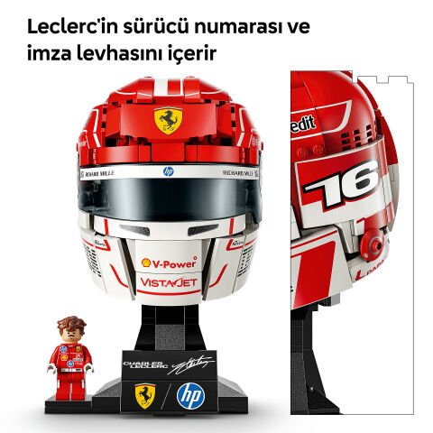 LEGO® Editions Scuderia Ferrari HP Charles Leclerc Kaskı 43014