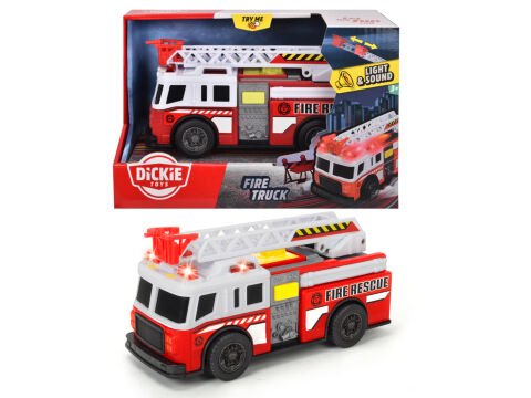 Dickie  İtfaiye Aracı - Fonksiyonel Merdiven 15 Cm