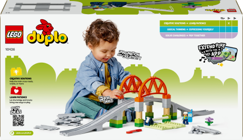 LEGO® DUPLO® Town Tren Köprüsü ve Rayları Ek Seti 10426 - 2 Yaş ve Üzeri Çocuklar İçin Eğitici Oyuncak Yapım Seti