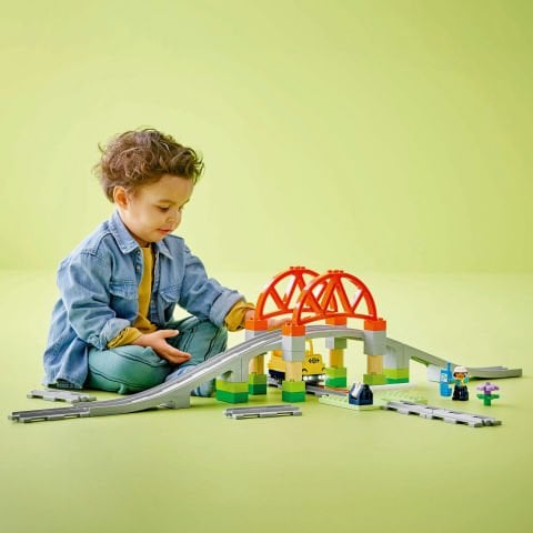 LEGO® DUPLO® Town Tren Köprüsü ve Rayları Ek Seti 10426 - 2 Yaş ve Üzeri Çocuklar İçin Eğitici Oyuncak Yapım Seti