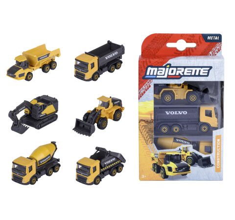Majorette Volvo İnşaat Araçları, 7.5 Cm