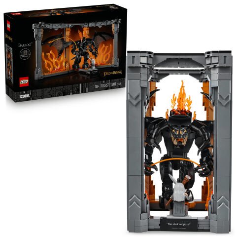 LEGO® Icons Yüzüklerin Efendisi: Balrog Kitaplık Dekoru 10367