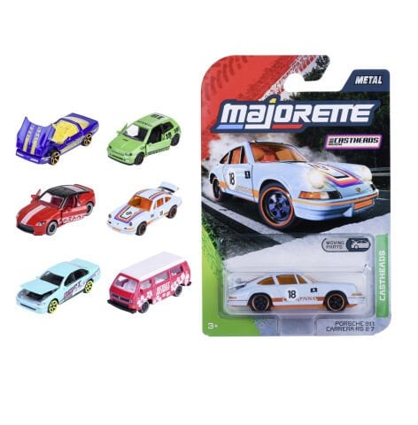 Majorette CastHeads Özel Seri Model Arabalar,  Die-Cast ( Metal ) Özel Tasarım, 1:64 Ölçek, 7.5 cm