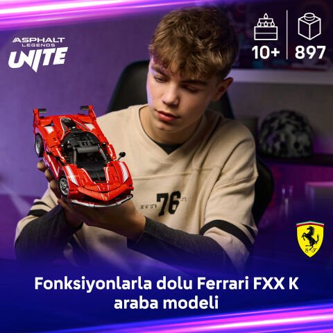 LEGO® Technic Ferrari FXX K Model Araba Seti STEM Yapım Oyuncağı 42212