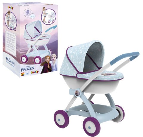 Smoby Frozen Katlanır Kapüşonlu Oyuncak Bebek Arabası
