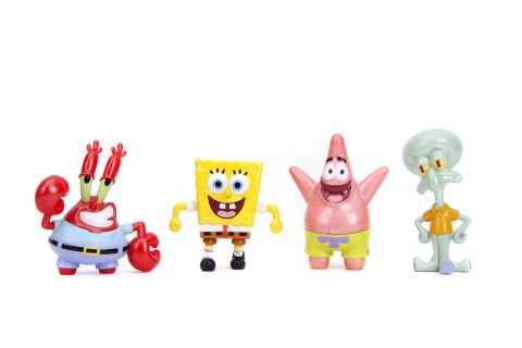 Jada Sponge Bob Tekli Paket Figürler, Die-Cast ( Metal ) 6,5 cm