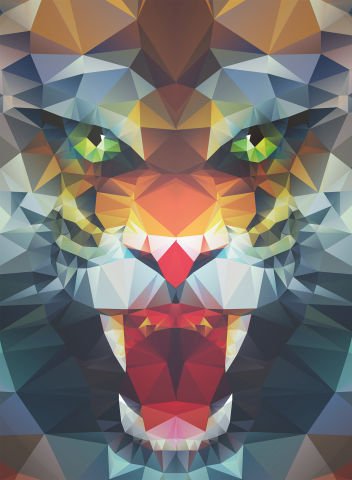 500 Parça Puzzle Köşeli Aslan