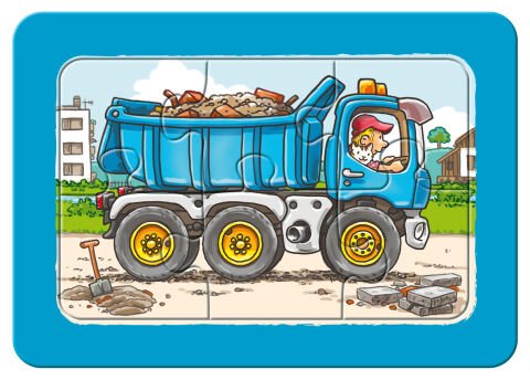 Ravensburger 3x6 Parçalı Çerçeveli Puzzle Araçlar