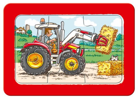 Ravensburger 3x6 Parçalı Çerçeveli Puzzle Araçlar