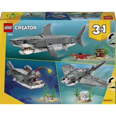 LEGO® Creator Acımasız Köpek Balığı ile Hazine Sandığı 31381