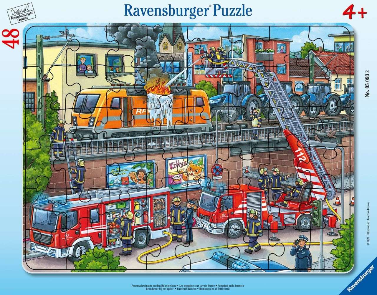 Ravensburger 48 Parça Büyük Çerçeveli Puzzle İtfaiye