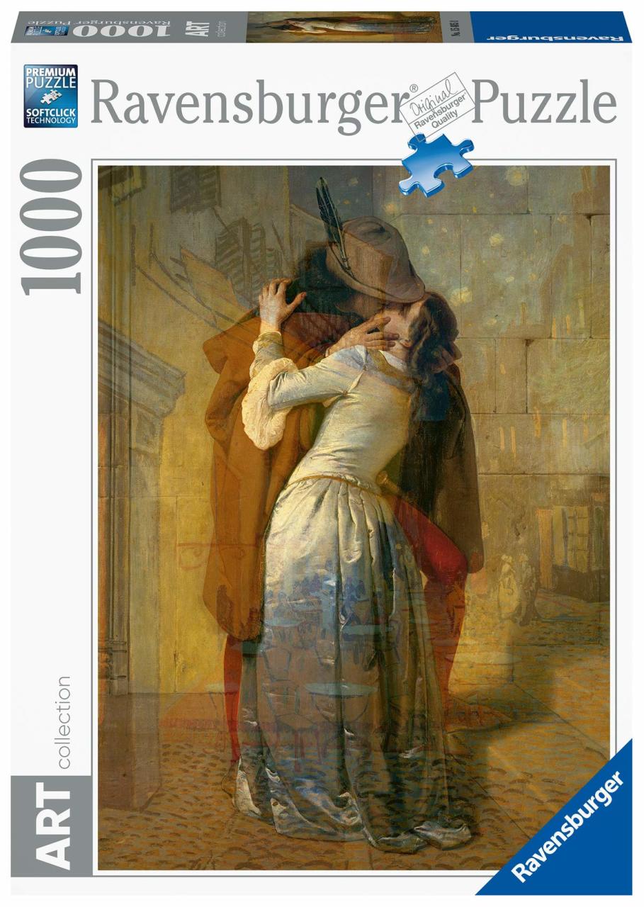 1000 Parça Art Puzzle F Hayez - Öpücük