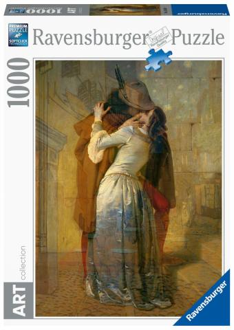 1000 Parça Art Puzzle F Hayez - Öpücük