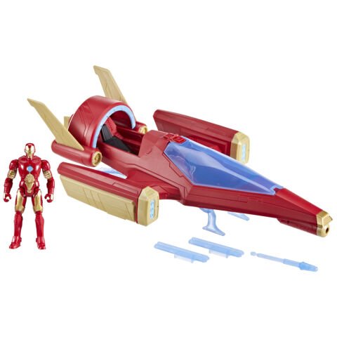 Avengers Epic Hero Serisi Iron Man Güç Kaynağı Saldırısı Kapışma Jeti