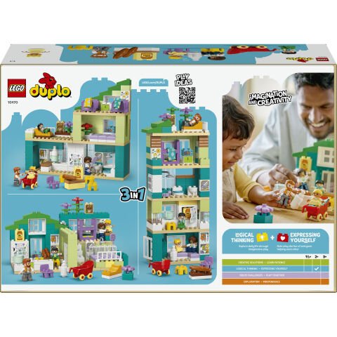 LEGO® DUPLO® Kasabası 3’ü 1 Arada Figürlü Modern Aile Evi 10470