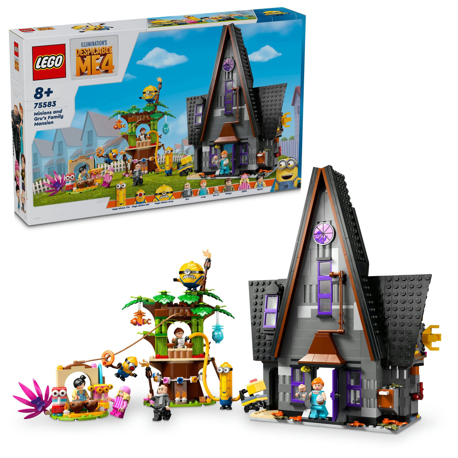 LEGO® Despicable Me 4 Minyonlar ve Gru'nun Aile Köşkü 75583