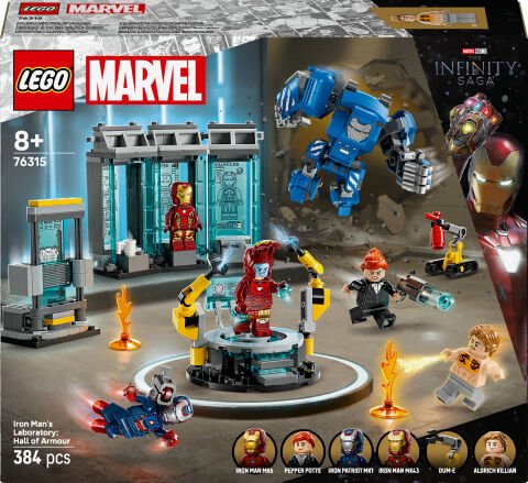 LEGO® Iron Man'in Laboratuvarı: Zırh Salonu 76315