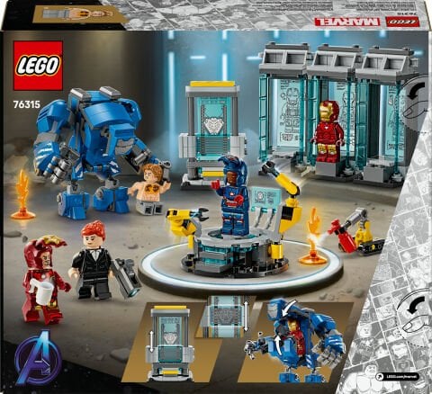 LEGO® Iron Man'in Laboratuvarı: Zırh Salonu 76315
